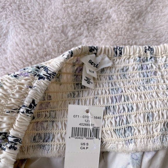 NWT Aerie Ready to Ruffle Floral Mini Skirt Cream Size S - Picture 4 of 7